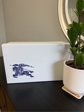 Burberry White Shoe or Storage Box